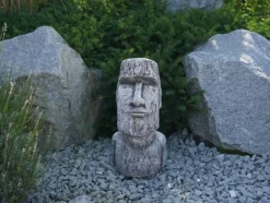 Gartendekoparadies Belle|Figures & Statues-Magnifique tête Moai pour le jardin