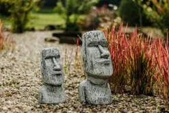 Gartendekoparadies Belle|Figures & Statues-Magnifique tête Moai pour le jardin