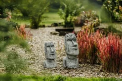 Gartendekoparadies Belle|Figures & Statues-Magnifique tête Moai pour le jardin