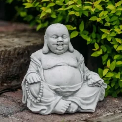 Gartendekoparadies Bouddhas-Moine rieur : le bouddha heureux