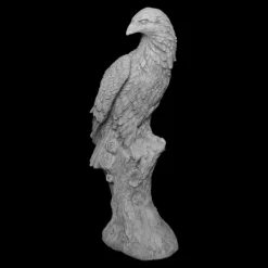 Gartendekoparadies Animaux-Énorme aigle sur souche d'arbre