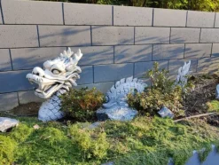 Gartendekoparadies Animaux-Énorme dragon chinois en trois parties