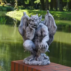 Gartendekoparadies Gargouilles-Énorme figure de gargouille