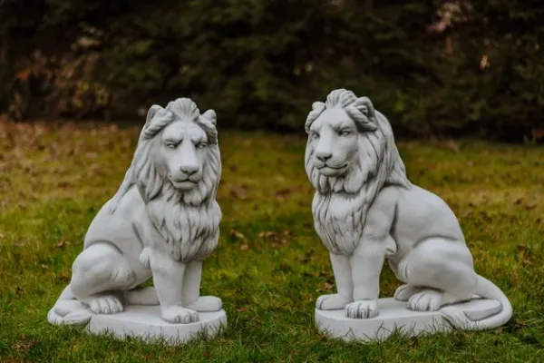 Gartendekoparadies Animaux-Énorme lion MAX tourné vers la droite