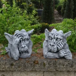 Gartendekoparadies Gargouilles-Offre spéciale : deux bustes de gargouille