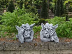Gartendekoparadies Gargouilles-Offre spéciale : deux bustes de gargouille