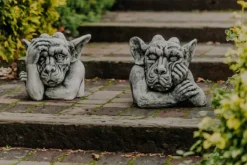 Gartendekoparadies Gargouilles-Offre spéciale : deux bustes de gargouille