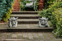 Gartendekoparadies Gargouilles-Offre spéciale : deux bustes de gargouille