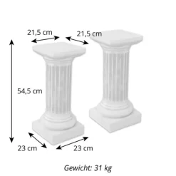 Gartendekoparadies Colonnes & Socles-Offre spéciale : deux colonnes rondes
