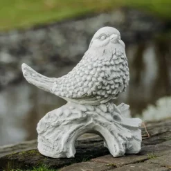Gartendekoparadies Belle|Animaux-Oiseau sur souche d'arbre