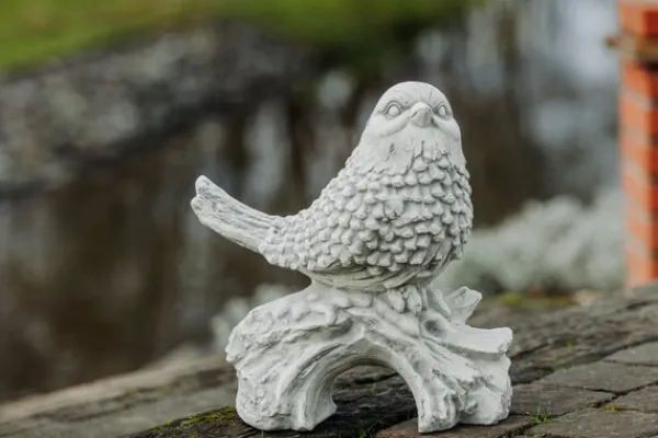 Gartendekoparadies Belle|Animaux-Oiseau sur souche d'arbre