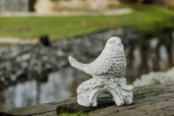 Gartendekoparadies Belle|Animaux-Oiseau sur souche d'arbre