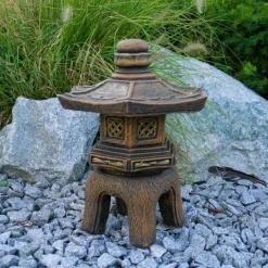 Gartendekoparadies Lanternes En Pierre-Oki-gata-yukimi exclusif