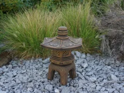 Gartendekoparadies Lanternes En Pierre-Oki-gata-yukimi exclusif