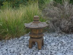 Gartendekoparadies Lanternes En Pierre-Oki-gata-yukimi exclusif