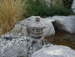 Gartendekoparadies Lanternes En Pierre-Oki-gata-yukimi : lanterne japonaise en pierre de style ancien