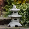 Gartendekoparadies Lanternes En Pierre-Pagode japonaise à huit fenêtres