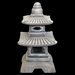 Gartendekoparadies Lanternes En Pierre-Pagode Japonaise Antique à Huit Fenêtres (Multicolore)