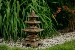 Gartendekoparadies Lanternes En Pierre-Pagode japonaise dans une palette de couleurs exclusive