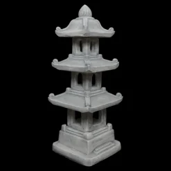 Gartendekoparadies Lanternes En Pierre-Pagode japonaise en pierre à 3 étages