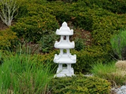Gartendekoparadies Lanternes En Pierre-Pagode japonaise en pierre à 3 étages