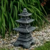 Gartendekoparadies Lanternes En Pierre-Pagode japonaise en pierre de style ancien