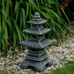 Gartendekoparadies Lanternes En Pierre-Pagode japonaise en pierre de style ancien