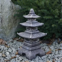 Gartendekoparadies Lanternes En Pierre-Pagode japonaise en pierre de style ancien
