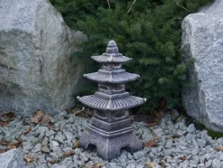 Gartendekoparadies Lanternes En Pierre-Pagode japonaise en pierre de style ancien