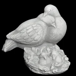 Gartendekoparadies Animaux-Paire de pigeons avec progéniture