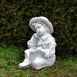 Gartendekoparadies Enfants & Anges-Personnage de garçon avec un livre