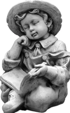 Gartendekoparadies Enfants & Anges-Personnage de garçon avec un livre