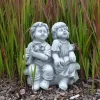 Gartendekoparadies Enfants & Anges-Personnage mignon garçon et fille