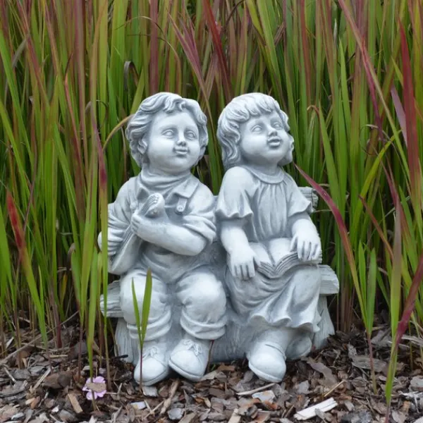 Gartendekoparadies Enfants & Anges-Personnage mignon garçon et fille