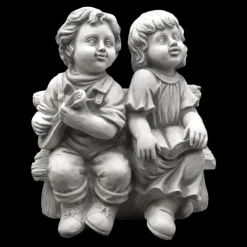 Gartendekoparadies Enfants & Anges-Personnage mignon garçon et fille