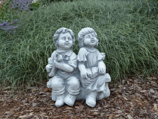 Gartendekoparadies Enfants & Anges-Personnage mignon garçon et fille