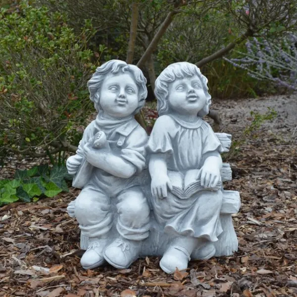 Gartendekoparadies Enfants & Anges-Personnage mignon garçon et fille