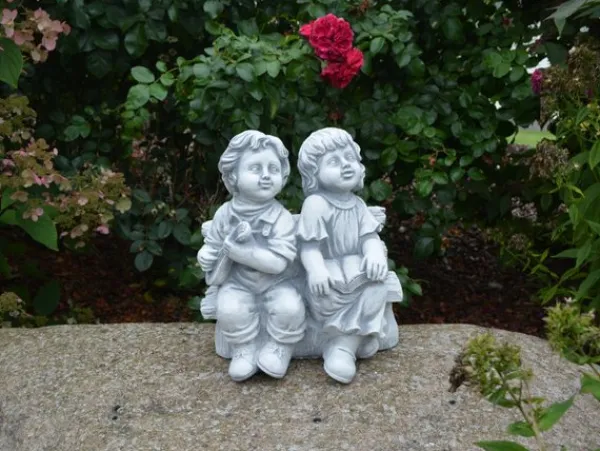 Gartendekoparadies Enfants & Anges-Personnage mignon garçon et fille