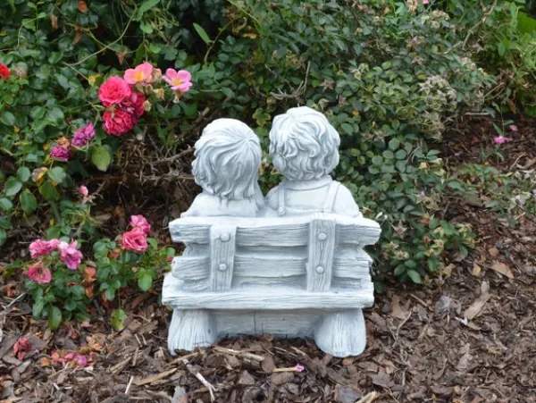 Gartendekoparadies Enfants & Anges-Personnage mignon garçon et fille