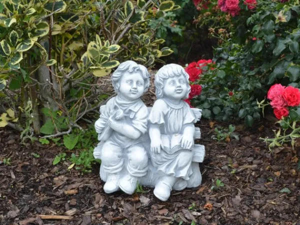 Gartendekoparadies Enfants & Anges-Personnage mignon garçon et fille
