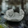 Gartendekoparadies Belle|Animaux-Petit abreuvoir avec deux oiseaux
