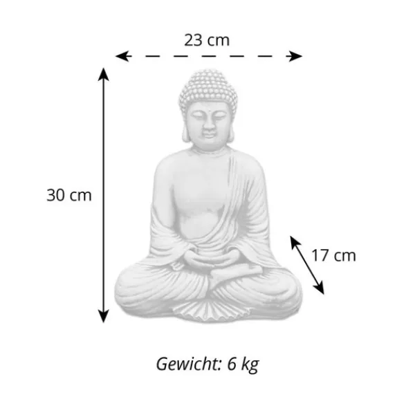 Gartendekoparadies Bouddhas-Petit bouddha en méditation profonde