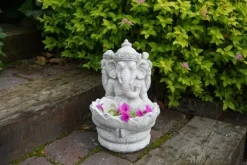 Gartendekoparadies Figures & Statues-Petit Ganesha gris