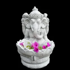 Gartendekoparadies Figures & Statues-Petit Ganesha gris
