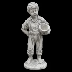 Gartendekoparadies Enfants & Anges-Petit garçon avec jardinière