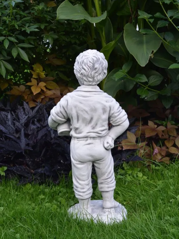 Gartendekoparadies Enfants & Anges-Petit garçon avec jardinière