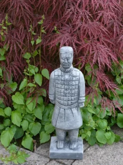 Gartendekoparadies Figures & Statues-Petit guerrier chinois en terre cuite