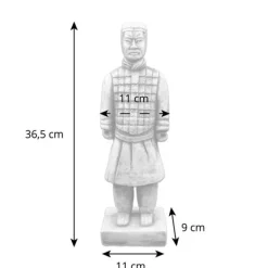 Gartendekoparadies Figures & Statues-Petit guerrier chinois en terre cuite