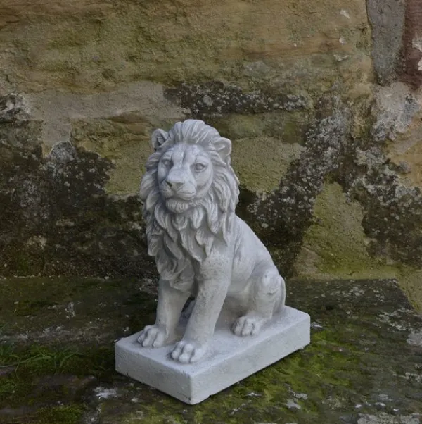 Gartendekoparadies Animaux-Petit lion tourné vers la gauche