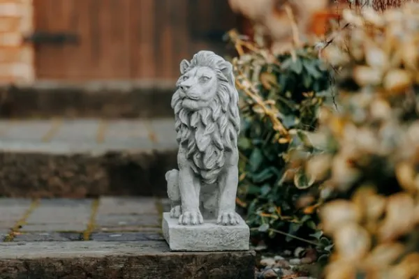 Gartendekoparadies Animaux-Petit lion tourné vers la droite